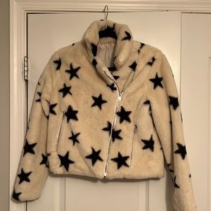 revolve faux fur star jacket